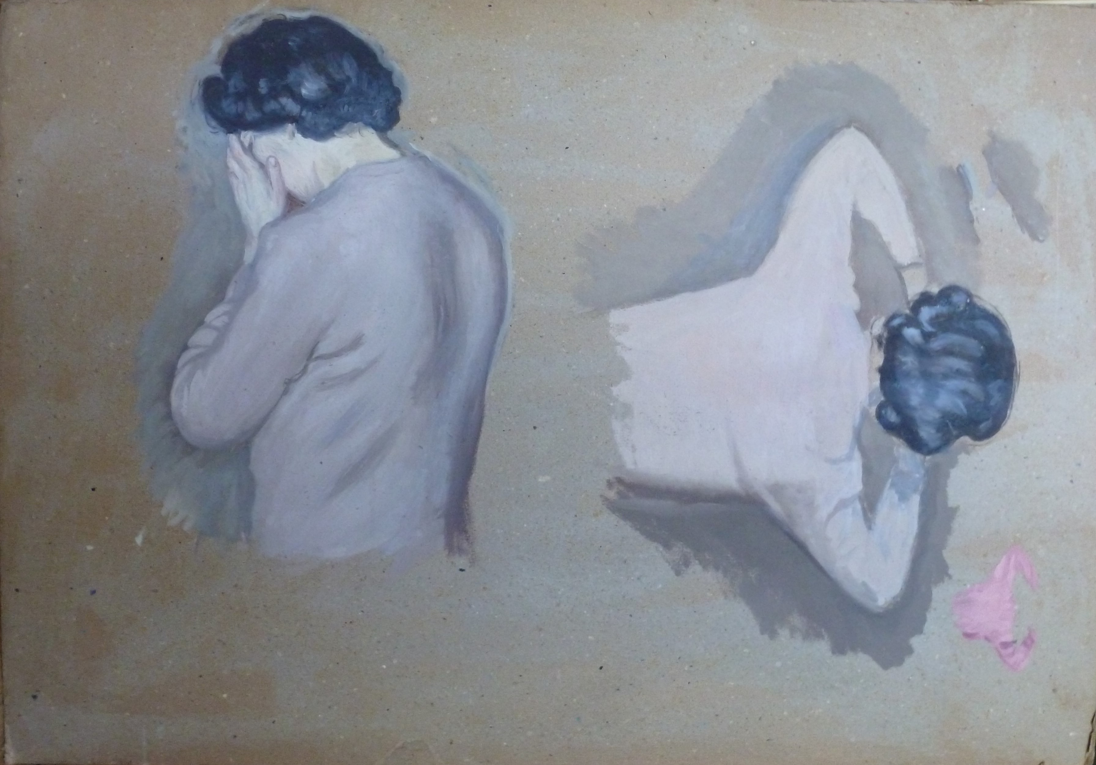 La femme qui pleure, dessin préparatoire (titre factice)